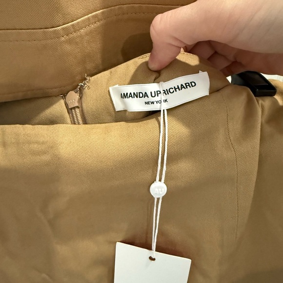NWT Amanda Uprichard Tan Two Piece Cotton Set Small - Picture 2 of 3